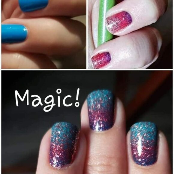 Color Street Blue-Dapest Nail Strip - Picture 5 of 5